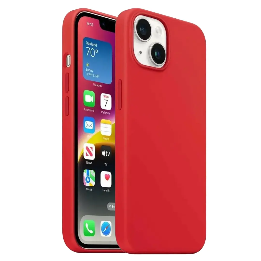 iPhone 15 Plus/iPhone 14 Plus Soft Touch Case Red